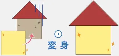 古い外壁を撤去せず、金属サイディングを重ね張りするカバー工法で外壁をリフォームする様子を表した図