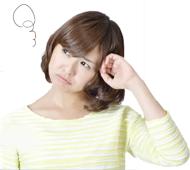 外壁について悩む女性