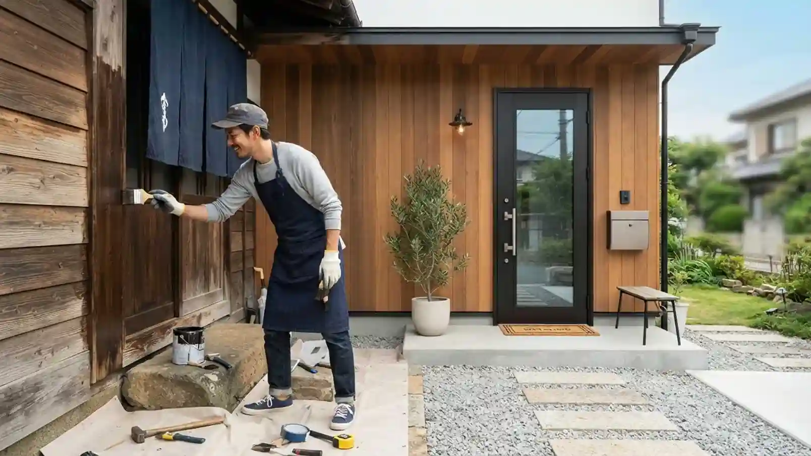 玄関の外をおしゃれにリフォーム！DIYとプロ施工の違いと費用を解説