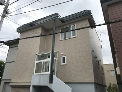 金属サイディング上貼、屋根塗装工事no.1873