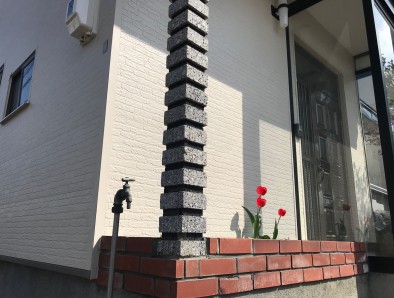 金属サイディング上貼、屋根塗装、花壇補修工事no.1926