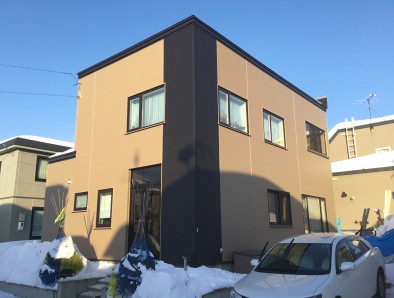 金属サイディング上貼、塗装工事no.1854