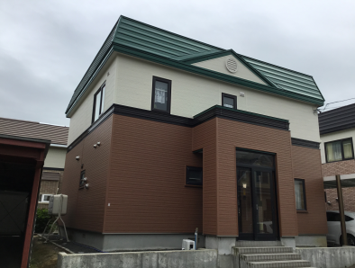 金属サイディング上貼、屋根塗装、外構工事no.2009