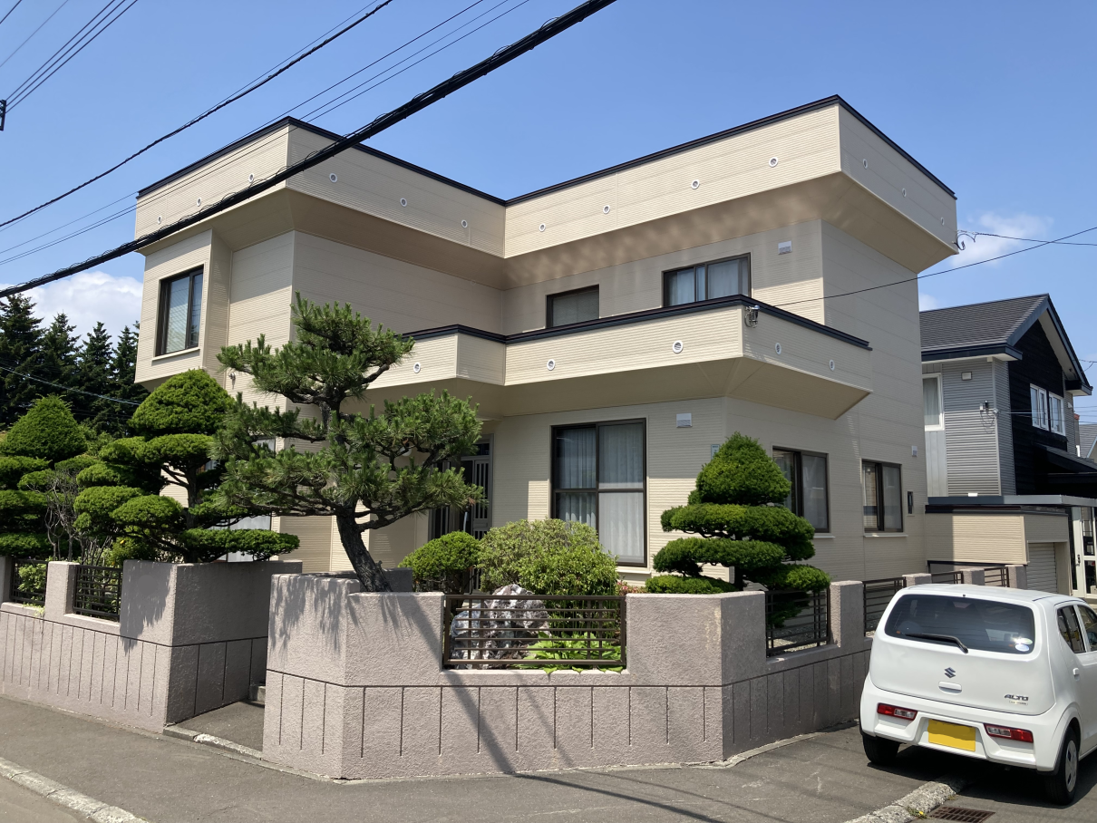 金属サイディング上貼、屋根塗装、玄関ドア交換工事no.120848